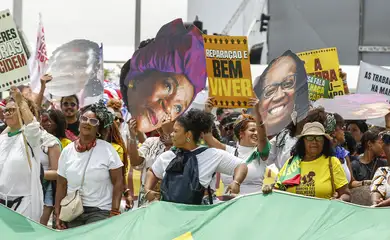 Brasília (DF), 25/11/2025 - Marcha das mulheres negras na esplanada dos ministérios
Foto: Bruno Peres/Agência Brasil