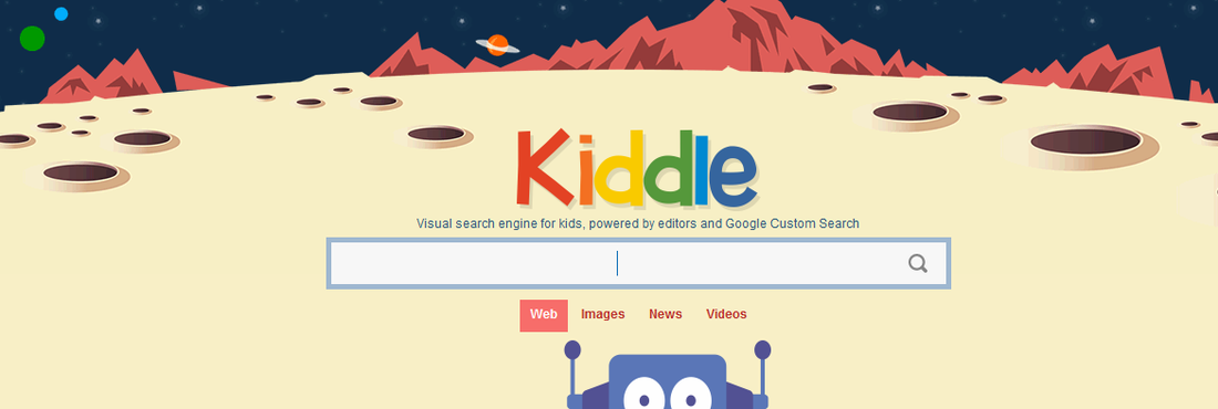 Página oficial do buscador infantil Kiddle