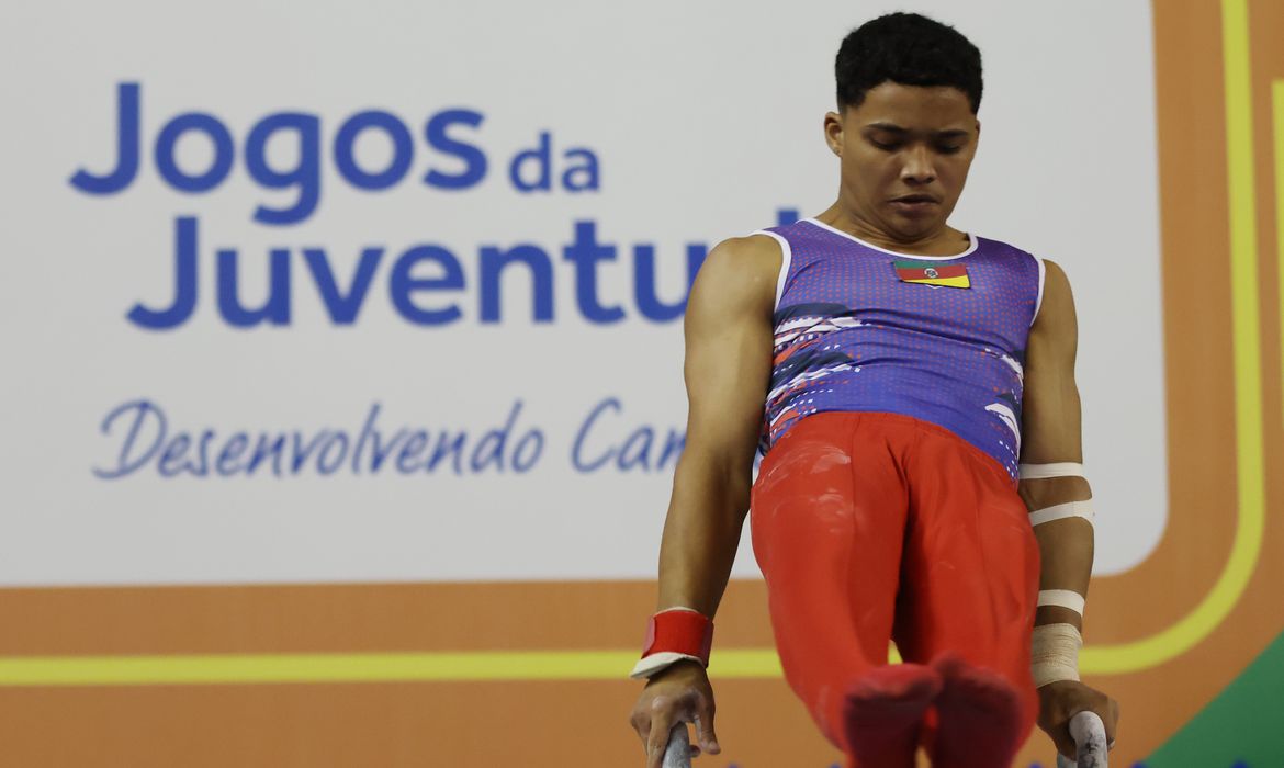 07.09.2023- Jogos da Juventude 2023 - Ribeirão Preto (SP) - de 01 a 16 de Setembro.  Derick Goulart, do Rio Grande do Sul foi campeão geral e por equipes na Ginástica Artística nos Jogos da Juventude em Ribeirão Preto, SP. Foto Luiza Moraes /