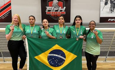 seleção brasileira feminina de goalball é bronze na Copa Malmo 2023, em 21/05/2023