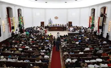 Salvador (BA), 29/08/2024 - ministro dos Direitos Humanos e da Cidadania, Silvio Almeida durante Abertura da Conferência da Diáspora Africana. Foto: Feijão Almeida/GOVBA