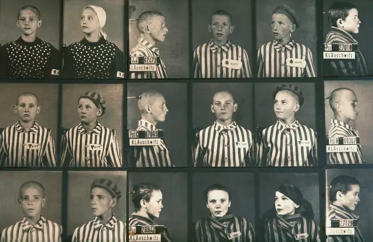 As crianças de Auschwitz também eram catalogadas e separadas de acordo com a origem. 