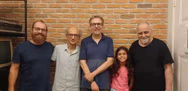 João Lucas Romero , Tim Rescala, Aloysio Fagerlande, Maria Vitória e Lionel Fischer