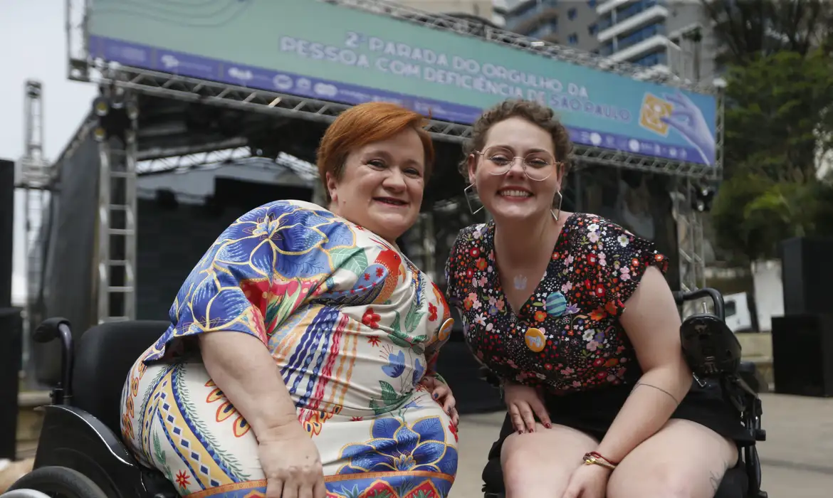 São Paulo (SP), 21/09/2024 - Praça Roosevelt recebe a segunda edição da Parada PCD, que celebra a diversidade, a inclusão e o orgulho de ser PCD. A parada acontece no Dia Nacional de Luta da Pessoa com Deficiência. Foto: Paulo Pinto/Agência Brasil