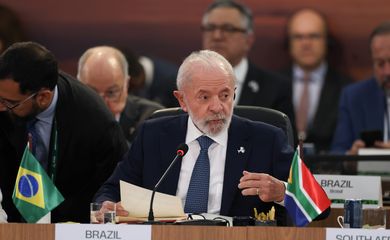 Rio de Janeiro (RJ), 07/07/2025 - O presidente do Brasil, Luiz Inácio Lula da Silva durante abertura da plenária Meio ambiente, COP 30 e saúde global, no BRICS, no Museu da Arte Moderna do Rio de Janeiro (MAM-RJ). Foto: Tomaz Silva/Agência Brasil