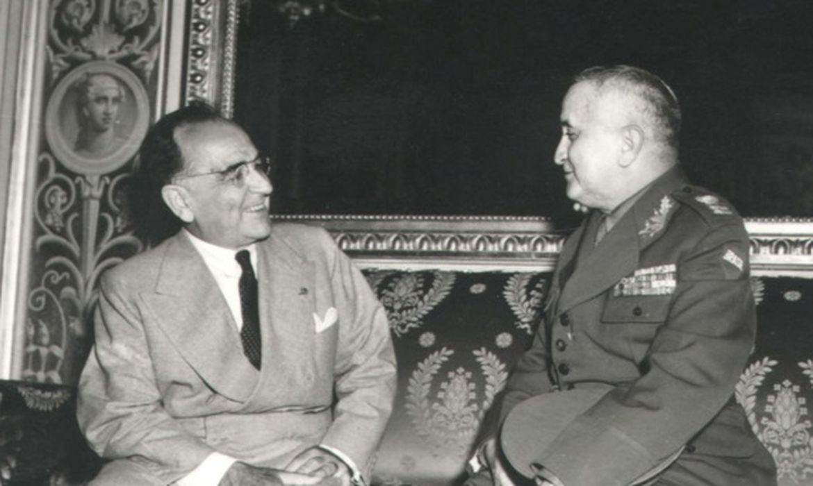Getúlio Vargas e o general Eurico Gaspar Dutra
