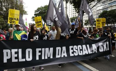 Rio de Janeiro (RJ), 07/09/2025 – O Grito dos Excluídos e Excluídas reúne manifestantes na região central da cidade. Foto: Fernando Frazão/Agência Brasil