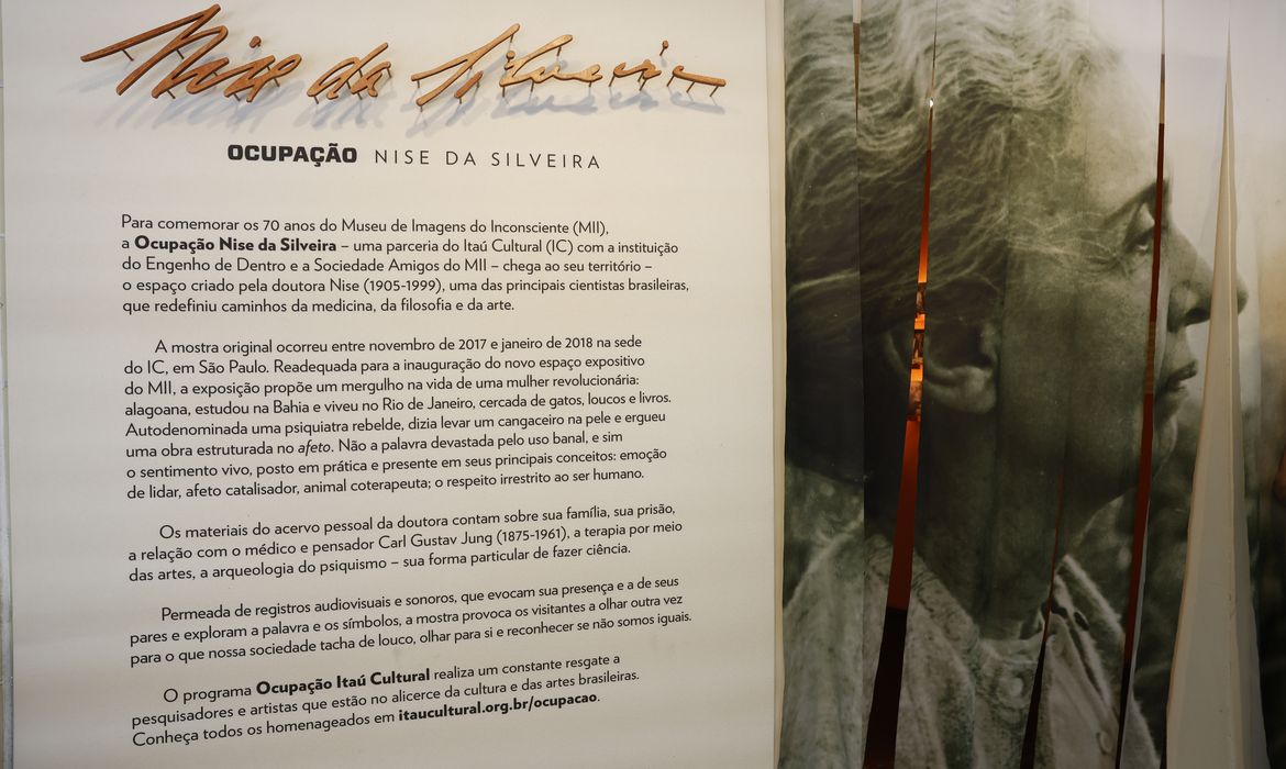 Rio de Janeiro (RJ) 13/02/2025 – A exposição Ocupação Nise da Silveira, no anexo do Museu de Imagens do Inconsciente, no Engenho de Dentro. Foto: Fernando Frazão/Agência Brasil