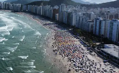 Guarujá (SP), 05/01/2025 - Praia de Guarujá. Foto: Prefeitura de Guarujá/Divulgação