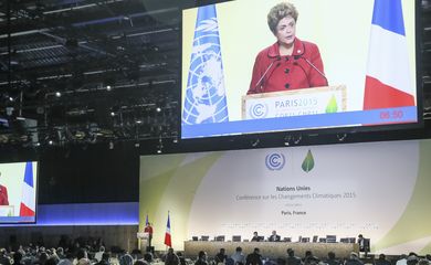 Paris - Presidenta Dilma Rousseff durante 21º Conferência das Partes da Convenção-Quadro das Nações Unidas sobre a Mudança do Clima – COP21 (Roberto Stuckert Filho/PR)