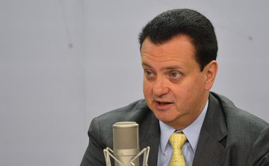 O ministro das Cidades, Gilberto Kassab, durante entrevista ao programa Bom Dia, Ministro (Elza Fiúza/Agência Brasil)