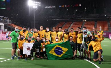 Seleção brasileira de futebol de 5 conquistou o ouro na Paralimpíada de Tóquio 2020.