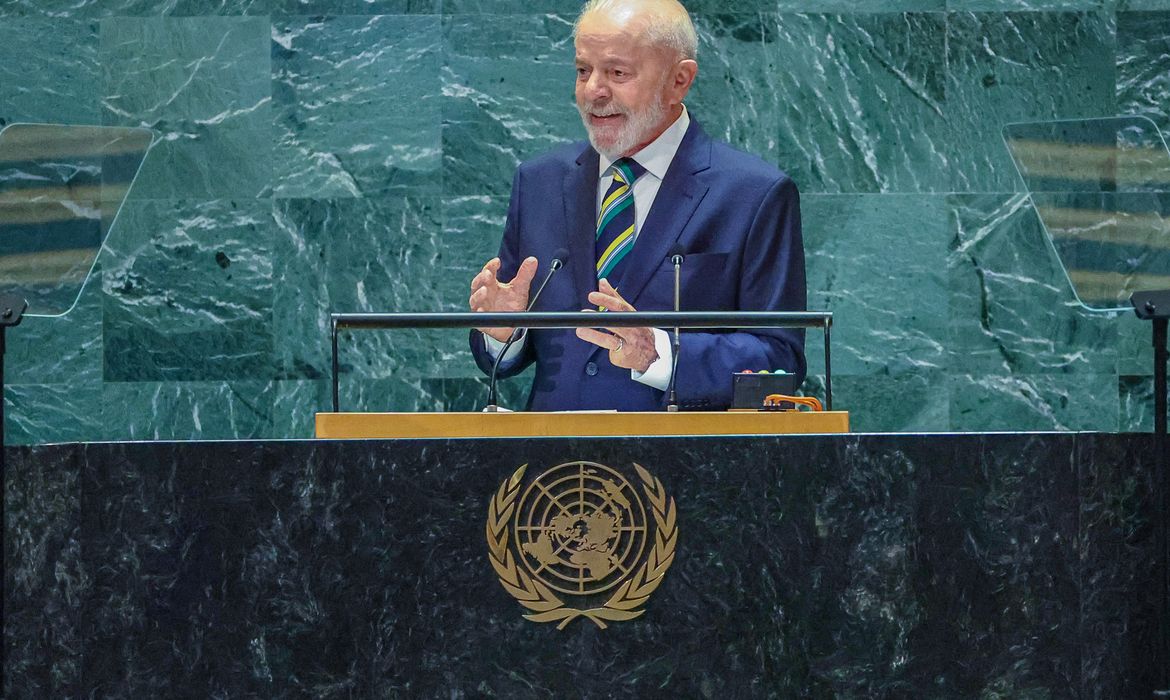 Nova York (NY), 24/09/2024 - Presidente da República, Luiz Inácio Lula da Silva, durante a Abertura do Debate Geral da 79ª Sessão da Assembleia Geral das Nações Unidas, no Salão da Assembleia Geral, da Sede das Nações Unidas (ONU). Foto: Ricardo Stuckert/PR