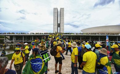 Brasília (DF), 08.01.2023 - Manifestantes golpistas invadem o Congresso Nacional, STF e Palácio do Planalto. Foto: Marcelo Camargo/Agência Brasil/Arquivo