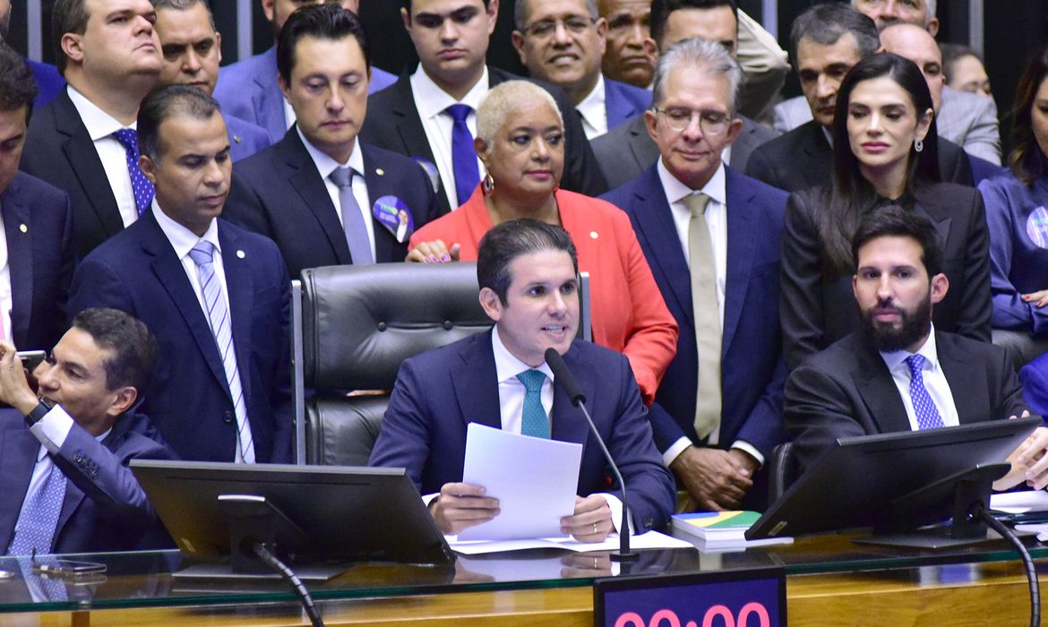 Brasília-DF 01/02/2025  - Eleição da Mesa Diretora da Câmara dos Deputados para o biênio 2025/2027. ( Deputado Hugo Motta foi eleito novo presidente da Câmara dos Deputados. Foto Bruno Spada/ Câmara dos Deputados