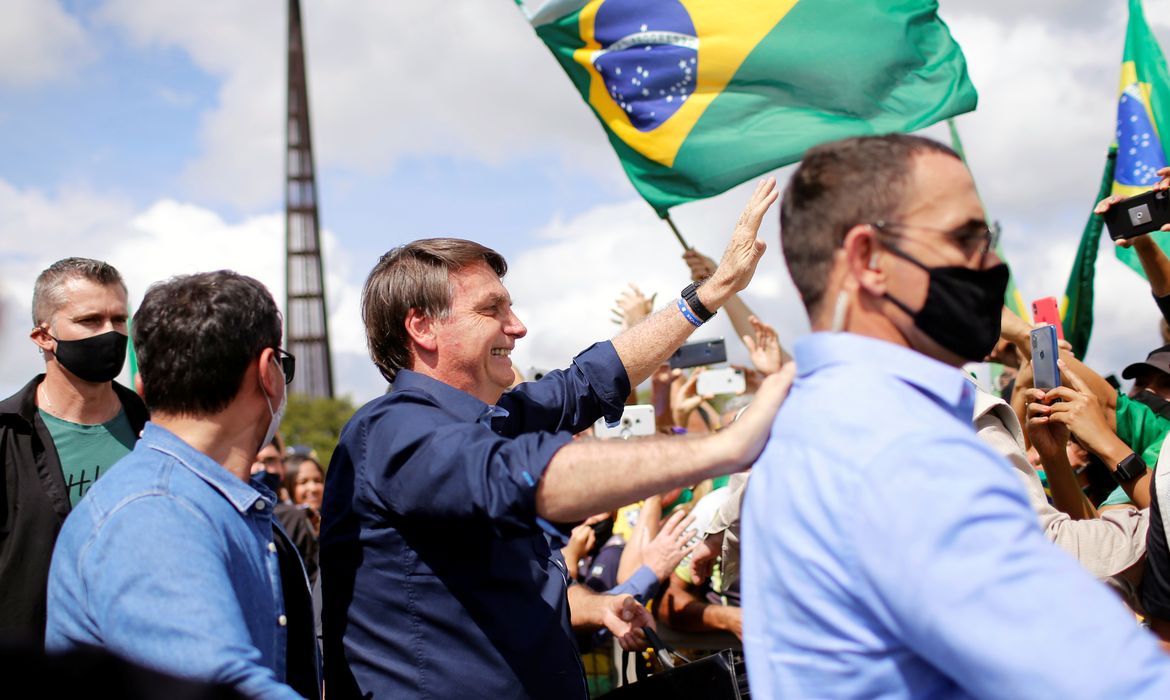 Presidente Jair Bolsonaro, manifestação, esplanada 