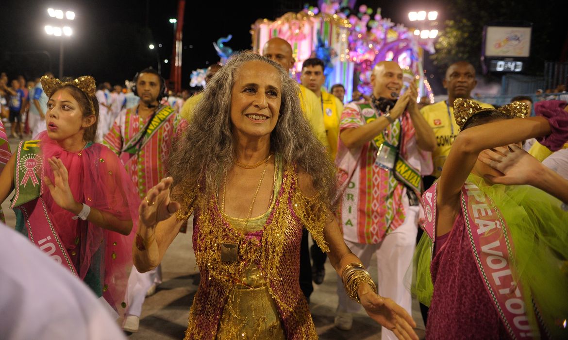 Rio de Janeiro - Mangueira, a grande vitoriosa do carnaval do Rio de Janeiro, é a última escola a se apresentar na Marquês de Sapucaí, no Desfile das Campeãs, com o enredo sobre Maria Bethânia