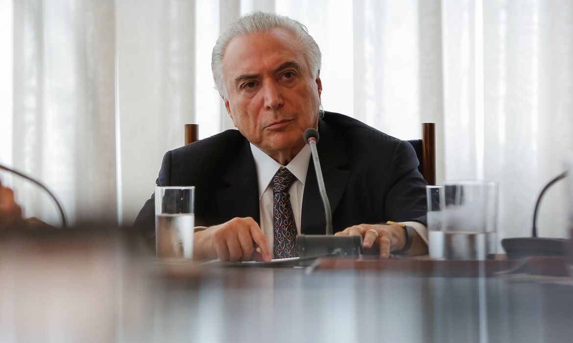 Brasília - Presidente Michel Temer durante reunião dos Conselhos da República e de Defesa Nacional  (Marcos Corrêa/PR)