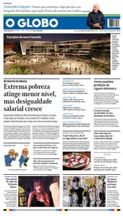 Capa do Jornal O Globo Edição 2024-04-20