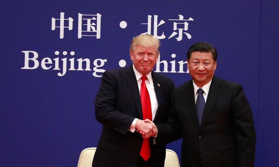 Trump em visita à China