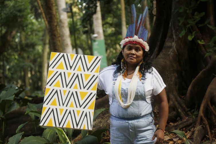 Rio de Janeiro, 21/07/2023, A artista indígena, Tapixi Guajajara. Foto Ingrid Pimenta/ Divulgação