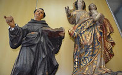 Imagens de São Benedito e Nossa Senhora do Rosário recuperadas no Recife