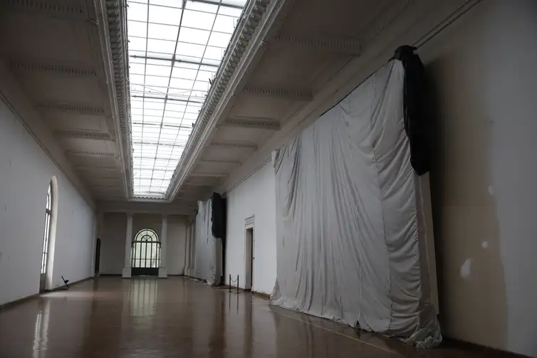 Fernando Frazão/Agência Brasil Rio de Janeiro (RJ) 13/01/2025 – Fechado desde 2020, o Museu Nacional de Belas Artes celebra 88 anos com exibição do andamento de sua reforma estrutural e palestra com arquitetos que trabalham no projeto. Foto: Fernando Frazão/Agência Brasil