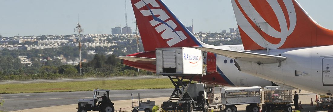 Aeroporto de Brasília A companhia aérea Gol anunciou a compra da Webjet em julho de 2011