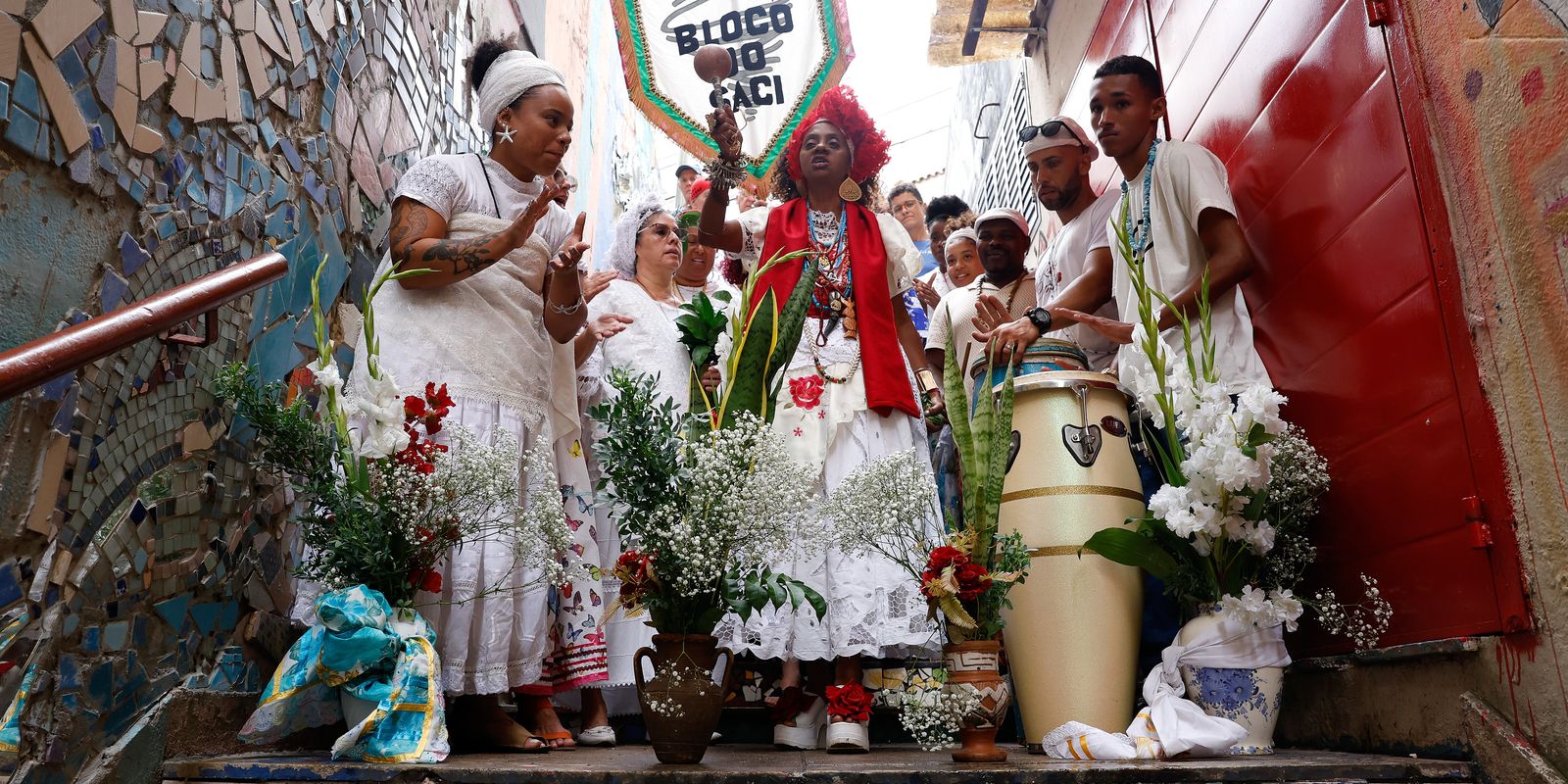 Escadaria Baden Powell recebe tradicional lavagem de São Sebastião