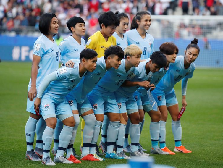 Seleção da Tailândia na Copa do Mundo de Futebol Feminino - França 2019. 