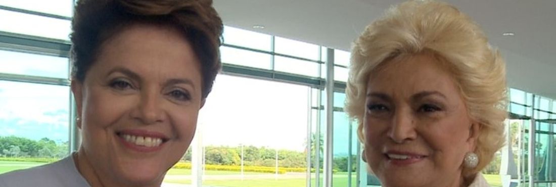 Dilma e Hebe em entrevista para o programa da apresentadora