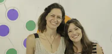 Clara Chouveaux e Natália Lage no Revista do Cinema