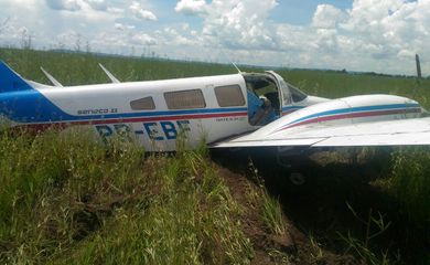 Aeronave interceptada pela Força Aérea Brasileira (FAB) em Mato Grosso carregava mais de meia tonelada de drogas