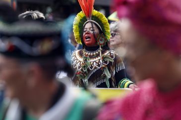 Belém (PA), 14/11/2025 - Marcha Global pelo Clima, evento paralelo à COP30. Foto: Bruno Peres/Agência Brasil