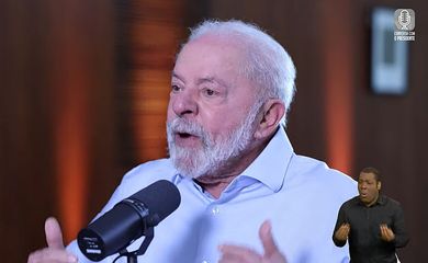 Brasília (DF), 14.08.2023 - Presidente Lula é entrevistado por Marcos Uchoa no programa Conversa com o Presidente.  Imagem: CanalGOV