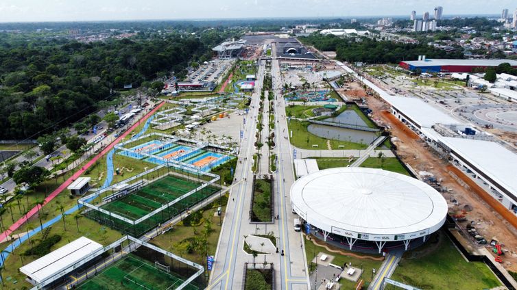 Vista aérea do Parque da Cidade, que será uma das principais sedes da COP30, em Belém
28/06/2025 REUTERS/Marx Vasconcelos