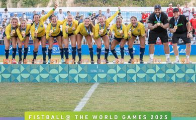 seleção brasileira feminina de punhobol é ouro nos Jogos Mundiais - em 13/08/2025