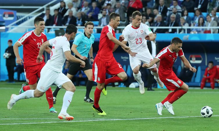 Copa 2018: Sérvia e Suíça.
