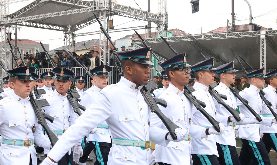 Desfile Cívico-Militar de 7 de Setembro, comemorativo ao Bicentenário da Independência do Brasil, na Avenida Dom Pedro I, no Ipiranga.