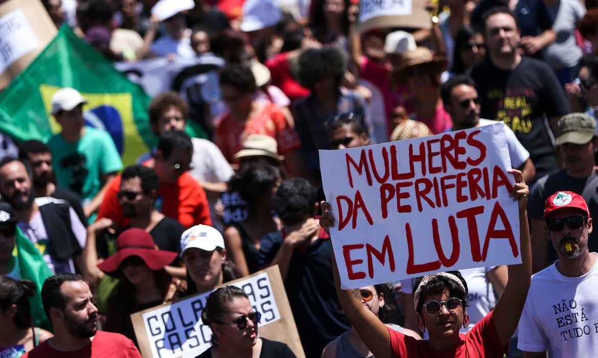 Brasília - Grito dos Excluídos faz manifestação contra o governo do presidente Michel Temer, na Esplanada dos Ministérios (Marcelo Camargo/Agência Brasil)