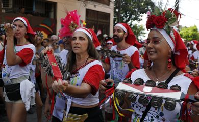 Rio de Janeiro (RJ), 17/02/2023 - O Bloco das Carmelitas desfila nas ruas de Santa Teresa. Foto: Fernando Frazão/Agência Brasil