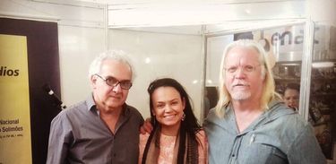 Milton Hatoum, Paulliny Gualberto Tort e Nicolas Behr na 33ª Feira do Livro de Brasília