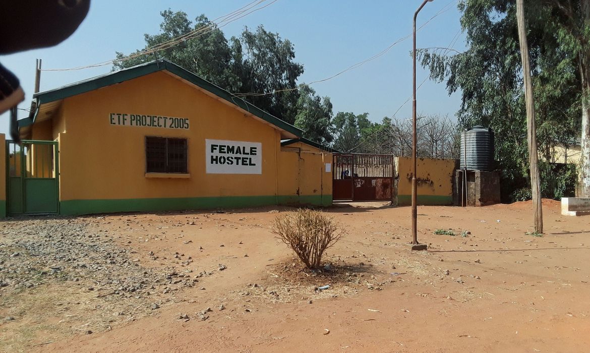 View shows one of the hostels where gunmen abducted students of the Federal College of Forestry Mechanization in Kaduna