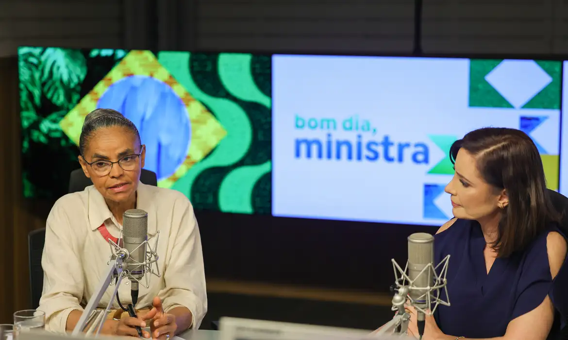 Brasília (DF) 17/09/2024 A ministra do Meio Ambiente e Mudança do Clima, Marina Silva, participa do programa Bom Dia, Ministra Foto: Fabio Rodrigues-Pozzebom/ Agência Brasil