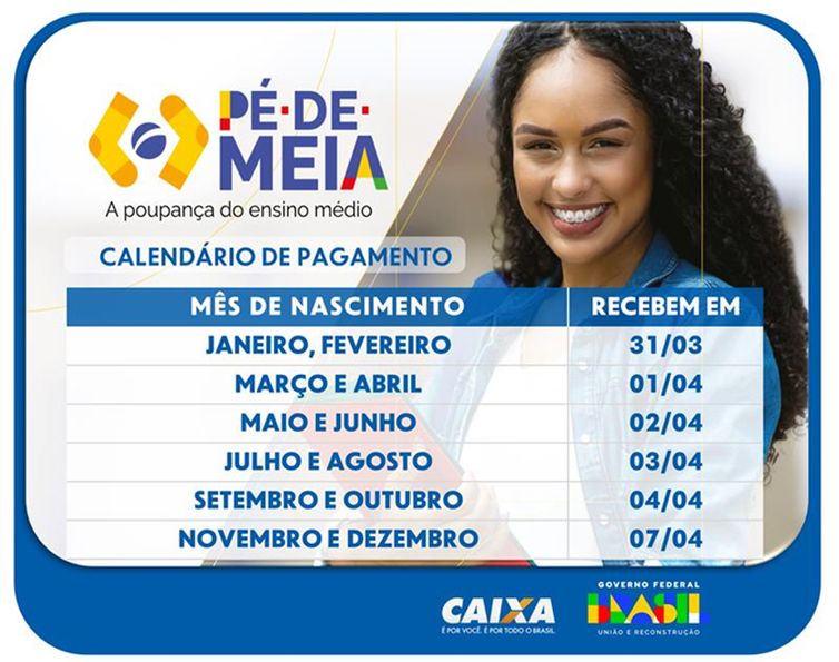 Caixa/Divulgação Brasília (DF), 28/03/2025 - Programa Pé-De-Meia. Foto: Caixa/Divulgação