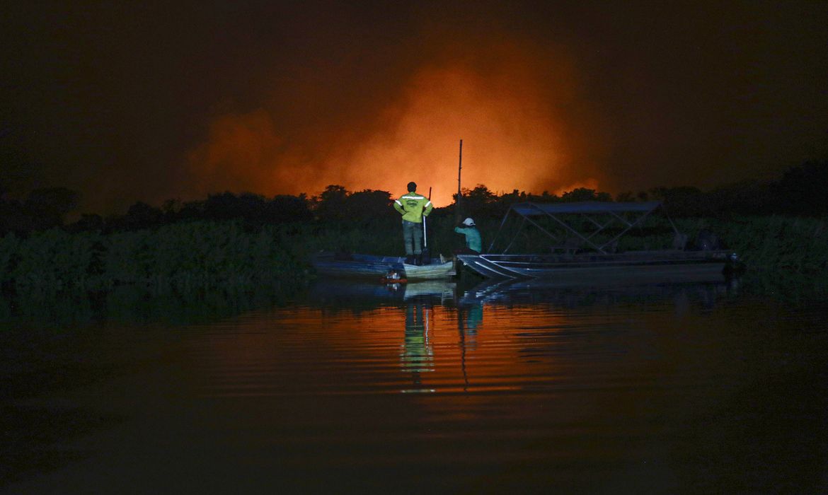 RETROSPECTIVA_2023 - Incêndios castigam o Pantanal. - Foto: Joédson Alves/Agência Brasil