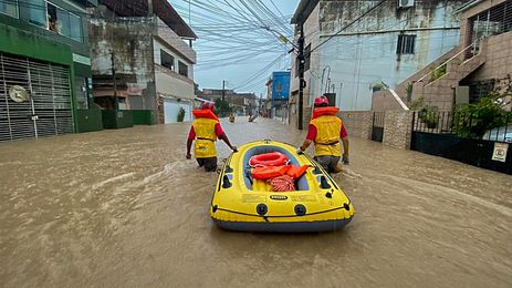 Brasília (DF) 16/02/2024 - Durante períodos de chuva, os moradores da Bacia do Rio Tejipió sofrem com alagamentos e enchentes - <br /> Foto: Prefeitura Recife
