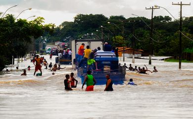 Enchentes município de Trizidela do Vale no estado do Maranhão