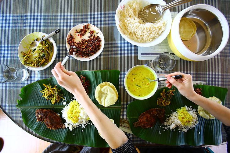 Alimentação ayurvédica em Kerala, Índia