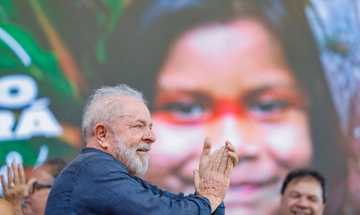 Belém (PA), 17.06.2023 -O presidente Luiz Inácio Lula da Silva anuncia medidas para a organização da Conferência das Nações Unidas sobre Mudanças Climáticas (COP-30) na cidade. O evento será realizado em 2025. Foto: Ricardo Stuckert/PR